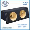 2008-2024 Challenger Dual Sealed Sub Box Subwoofer Enclosure (12") view 2