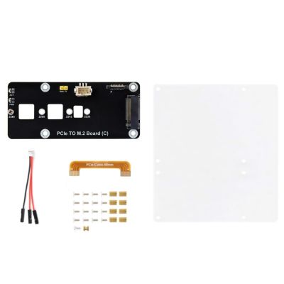 Black PCIe to M.2 NVMe SSD Adapter Board for Raspberry Pi5 Gen2 Gen3