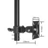 Adjustable Ceiling TV Mount Bracket - Monitor Bracket, TV Lift, Full Motion 360 Deg Rotation Tilt Swivel TV Mount, Fits 12-27 Inch TVs, Fit Flat and Vaulted Ceiling (A 1m) view 3