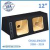 2008-2024 Challenger Dual Sealed Sub Box Subwoofer Enclosure (12" Solo BARIC) view 2