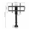 Motorized Tv Mount - Electric TV Lift Mount, Hidden in Cabinet Telescopic Electric TV Lift with Auto Lifting, Suitable for 26-70 Inch LED Screens, with Load 60Kg/132 Lbs view 2