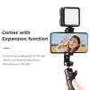 360 Adjustable 55-100mm Width Phone Stand Clip Holder with 1/4 Screw Cold Shoe view 2