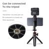 360 Adjustable 55-100mm Width Phone Stand Clip Holder with 1/4 Screw Cold Shoe view 3