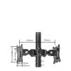 Adjustable Ceiling TV Mount Bracket - Monitor Bracket, TV Lift, Full Motion 360 Deg Rotation Tilt Swivel TV Mount, Fits 12-27 Inch TVs, Fit Flat and Vaulted Ceiling (B 1m) view 3