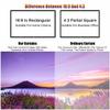 40 Inch Projection Screen 50 Inch 4:3 16:9 HD Screens Anti-Crease Portable Movies Screen Rewindable 60 Inch 72 Inch for Office Home Theater Outdoor Indoor(40inch(16:9)) view 4