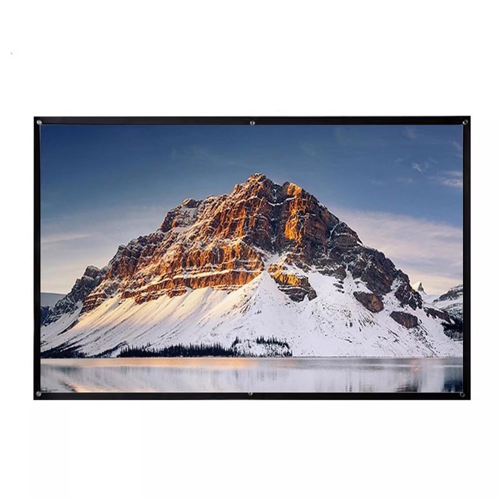 40 Inch Projection Screen 50 Inch 4:3 16:9 HD Screens Anti-Crease Portable Movies Screen Rewindable 60 Inch 72 Inch for Office Home Theater Outdoor Indoor(50inch(4:3))