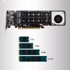 SSD Expansion Split Card Supports 4 Nvme M.2 PCIE 4.0 x16 4 x 32Gbps New view 3