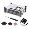 Acrylic Case with Cooling Fan&Screws&Screwdriver Repair for Raspberry Pi 3B+/3B view 1