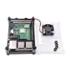 Acrylic Case with Cooling Fan&Screws&Screwdriver Repair for Raspberry Pi 3B+/3B view 3