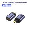 100Mbps Type C to RJ45 LAN Wired Internet Adapter Converter for MacBook Pro/Air view 2