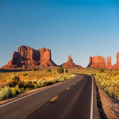 Loccor 12x10ft Fabric Highway Landscape Backdrop Empty Scenic Highway in Monument Valley Arizona Desert Landscape Background for Desert Trip Party Decorations Photo Studio Props