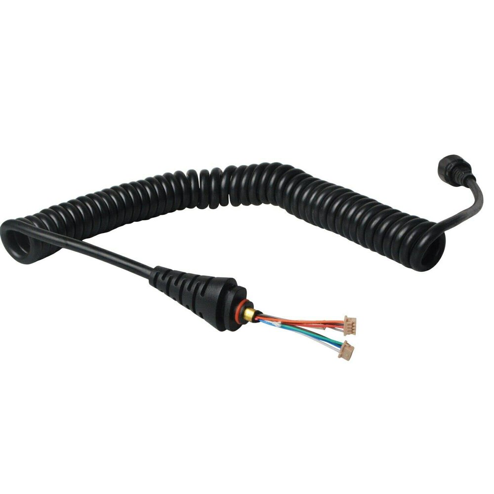 9ft Stretchable Speaker Microphone Spring Cable Connector for Hytera SM25A1