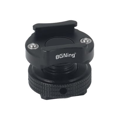 BGNing Aluminum Cold Shoe Mount for Mobile Phone Camera Cage Handle with Cold Shoe Slot