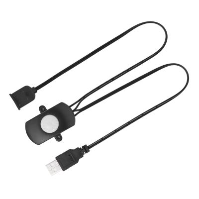 aqxreight PIR Motion for LED Strips 5-24V DC Automatic Infrared Detection 120-Degree Angle USB-Powered for Indoor Lighting Corridors Bathrooms Garages