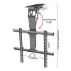 0-85 Flip Down Motorized TV Mount, Hidden Drop Down TV Lift, TV Wall Mount Motorized Ceiling TV Mount, Telescopic Electric TV Lift with Auto Lifting, Fits 32-70 Inch Motorized TV Stand (One Color 32) view 2