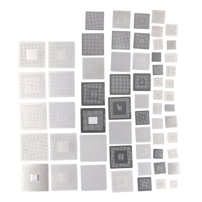 60 Pcs BGA Reballing Stencils, Stainless Steel Kit for Computer Chip Repair, Versatile, User Friendly Design, Stable Structure, Compatible with Various Devices