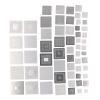 60 Pcs BGA Reballing Stencils, Stainless Steel Kit for Computer Chip Repair, Versatile, User Friendly Design, Stable Structure, Compatible with Various Devices view 1