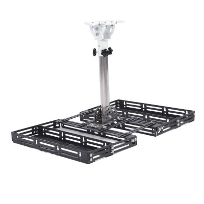 360 Degree Rotatable, Mini Rectangular Satellite Roof Mount, Adjustable Mounting Kit with Stainless Steel Material, for Easy and Secure Installation, No Need to Drill Holes or