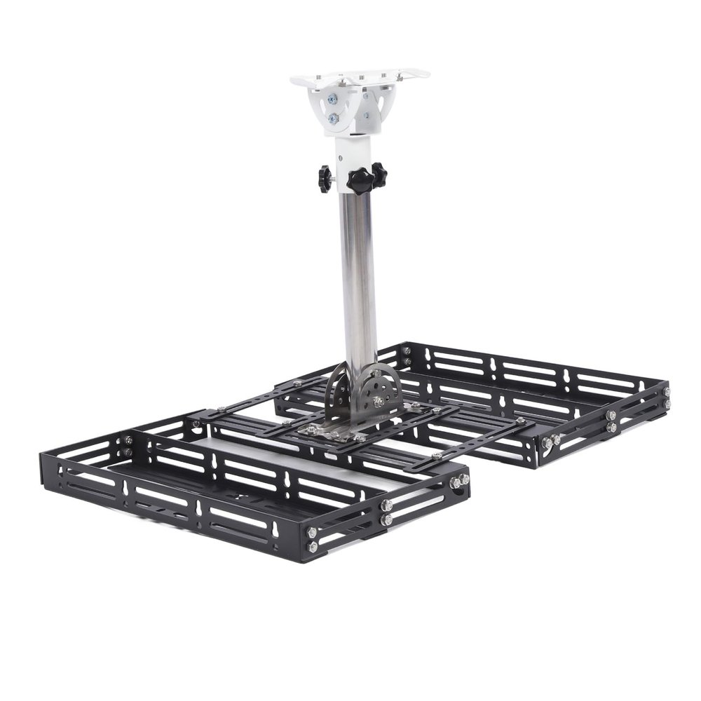 360 Degree Rotatable, Mini Rectangular Satellite Roof Mount, Adjustable Mounting Kit with Stainless Steel Material, for Easy and Secure Installation, No Need to Drill Holes or