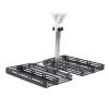 360 Degree Rotatable, Mini Rectangular Satellite Roof Mount, Adjustable Mounting Kit with Stainless Steel Material, for Easy and Secure Installation, No Need to Drill Holes or view 2