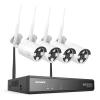 SANNCE 16CH 8MP NVR Wireless Security Camera System with 4 * 8MP Waterproof Surveillance IP Cameras,Dual-Band WiFi, H.264+ Video Coding, IP66 Outdoor Camera,Night Vision. view 1