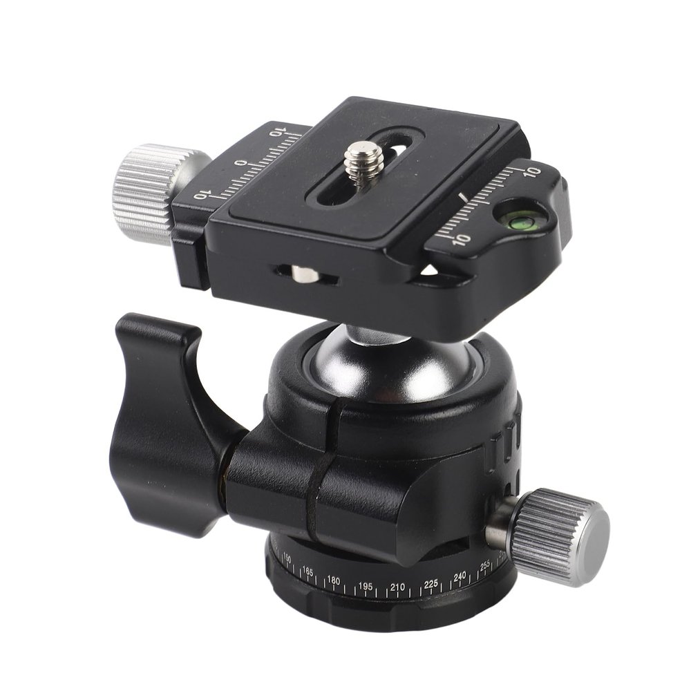 Camera Tripod Ball Head, Tripod Ball Head Mount 25mm Diameter Degree Panorama Rotation Ball Head