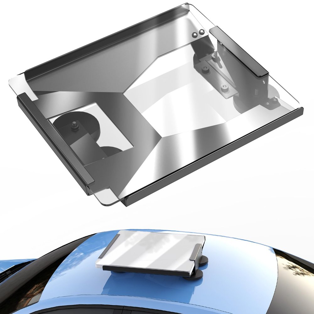 Starlink Mini Mount - Strong Magnetic Mount for Starlink Mini, Quick Release Car Roof Stand for RV, Van, Boat, Yacht, Trucks - Stable Four-Sided Protection with 1.6mm-Thick Metal Plate