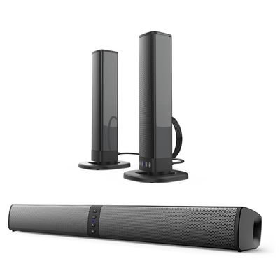 Miraitech Sound Bar, SoundBar for Smart TV with 5.0 Bluetooth, 2 in 1 Detachable Surround Sound System, Sound Bar TV Speakers with 3D Surround Bass Effect, Home Audio Surround Sound System for TV