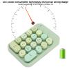 Tangxi Wire Less Number Pads, Cute Colorful Numeric Keypad, 18 Keys USB 2.4G Round Keycap Extensions Keypads, Financial Accounting Portable Numpad for Laptop Desktop, PC (Dreamy Green) view 3