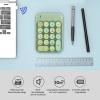 Tangxi Wire Less Number Pads, Cute Colorful Numeric Keypad, 18 Keys USB 2.4G Round Keycap Extensions Keypads, Financial Accounting Portable Numpad for Laptop Desktop, PC (Dreamy Green) view 4