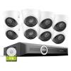 SANNCE 2K 3MP PoE Security System, 8CH 6MP Surveillance NVR with 8PCS 3MP HD Weatherproof Dome Cameras with H.265 Video Compression, Smart IR LED, APP Push Alert, Remote Access (1TB HDD) view 1
