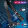 Sintech M.2 NVME Extender,NGFF M-Key PCIe SSD Extention Card with Angled Soft-PCB Cable 30CMS view 4
