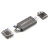 3-in-1 Lightning/USB-C/USB-A Card Reader for iPhone, iPad Pro, MacBook,PC High-Speed SD/TF Memory Card Reader, Instant Photo Transfer, No App Needed (Lightning/USB-C/USB-A) view 1
