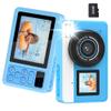 4K Digital Camera Waterproof, Point and Shoot Cameras for Photography, 10FT Underwater Camera with Dual Screens,18X Digital Zoom, 32GB TF Card, Selfie Cameras for Teens Beginners Girls Boys Kids(Blue) view 1