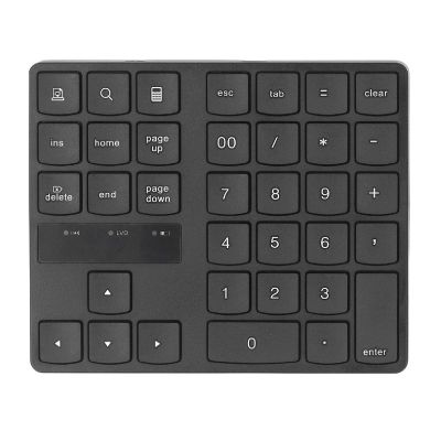 GOWENIC 2.4G Cordless Numeric Keypad, Cordless Slim 35 Key Portable Number Pad with USB Receiver Numpad for Laptop Desktop PC Compatible with W, OS & Android System
