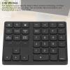 GOWENIC 2.4G Cordless Numeric Keypad, Cordless Slim 35 Key Portable Number Pad with USB Receiver Numpad for Laptop Desktop PC Compatible with W, OS & Android System view 2