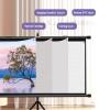 60" 72" Projector Screen With Stand, 4K Full HD, Roll Down Movie Screen for Outdoor Indoor, Wrinkle-Free Portable Projector Screen, Wide Field of View, for Home Theater Cinema Office Movie TV Game(60" view 3