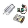 JGB37-520 DC 12V 24V Reduction Gear Motor Large Torque High Power 15kg 7RPM-960RPM 520 Gear Motor Reversed Motor(Package E,66_12V) view 1