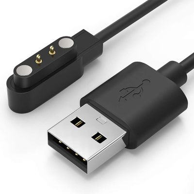 Compatible with SOUYIE Smart Watch Charger, Magnetic Replacement Charger Compatible for SOUYIE SW-7, H69, P109, T98 Smart Watch (Black, 2.84mm pins Distance)