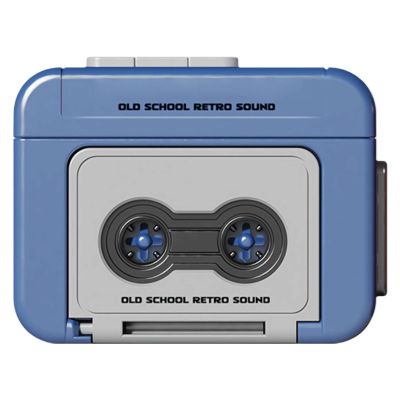 Creative Mini Tape Recorder Keychain Portable Retro Recorder Keychain, Retro Cassette Player Pendant Gift with Three Chinese Songs, Vintage Music Player for Backpacks, Handbags, and Accessories