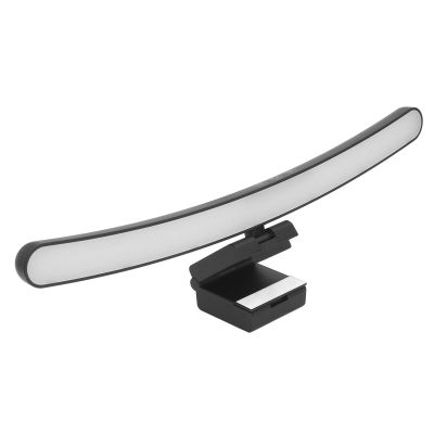 ASHATA Curved Computer Monitor Lamp, 2950-6100K Touch Stepless Dimmable Lamp Bar, USB Powered LED Screen Monitor Light Bar with Remote Control, for Home & Office