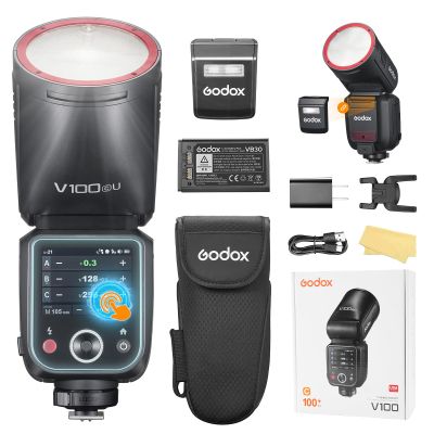 Godox V100-C V100C TTL Camera Flash for Canon 100W V100C Global Shutter Speed, 1/800s HSS, 2.4G Wireless X System, for Outdoor/Studio/Vlogging Photography