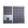 GOWENIC Bluetooth & 2.4G Cordless Numeric Keypad for Laptops, PC Computers Macbooks & Tablets, Dual Mode Portable Number Pad Rechargeable 35 Keys for, Android, & iOS (Gray Black) view 1