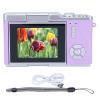 ASHATA 48MP 1080P FHD Digital Camera, Digital SLR Camera for Photography Autofocus, 8X Zoom, 2.4 HD Flip Screen, Built in Flash, Vlogging Video Cameras for Travel (Purple) view 2