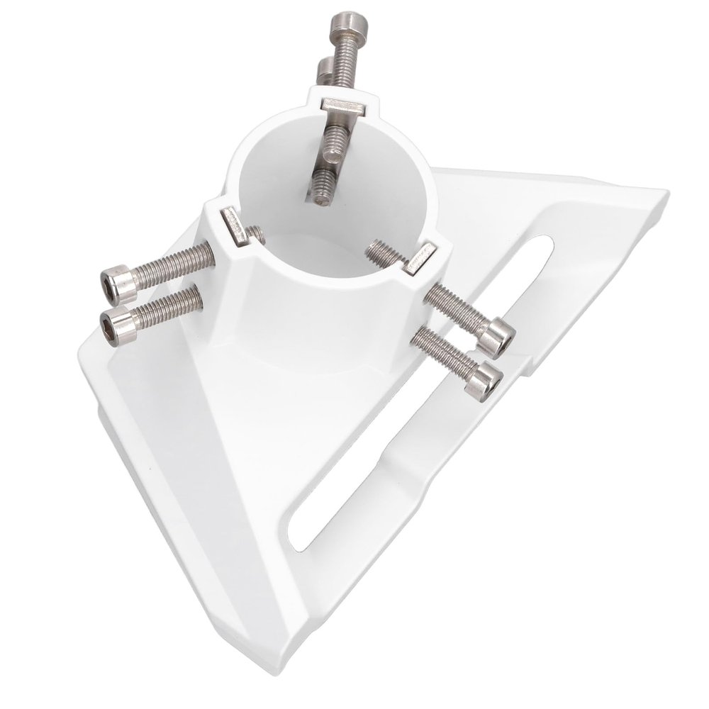 Adjustable Clamp Pole Mount Adapter for Mini Dish, Mini Pipe Adapter, Satarlink Roof Wall Plate Mount, Stable Support for Outdoor Removable Mounting Kit
