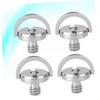 DirectNine Basics 4pcs Camera Handle Screws D- Eyebolt Quick Release Hexagon Socket for Tripod Monopod Plate Iron Plated Fixing Screws Silver view 2