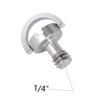 DirectNine Basics 4pcs Camera Handle Screws D- Eyebolt Quick Release Hexagon Socket for Tripod Monopod Plate Iron Plated Fixing Screws Silver view 3