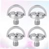 DirectNine Basics 4pcs Camera Handle Screws D- Eyebolt Quick Release Hexagon Socket for Tripod Monopod Plate Iron Plated Fixing Screws Silver view 4