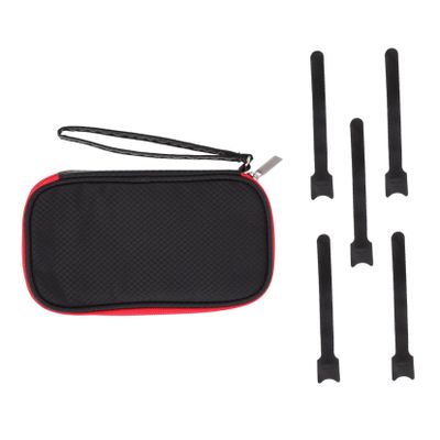 Gadpiparty Travel Pouch Cable Organizer Bag Charger Data Line Storage Bag Hand Strap for Electronics Accessories Pen Pill Makeup Compact Design Zipper Access