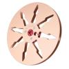 1/4 7 Inch Empty Reel, Tape Empty Reel Opening Machine Part for Reel to Reel Tape Recorder, Aluminum Alloy 8 Holes Great Tape Sound Quality (Gold) view 1